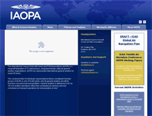 Tablet Screenshot of iaopa.org